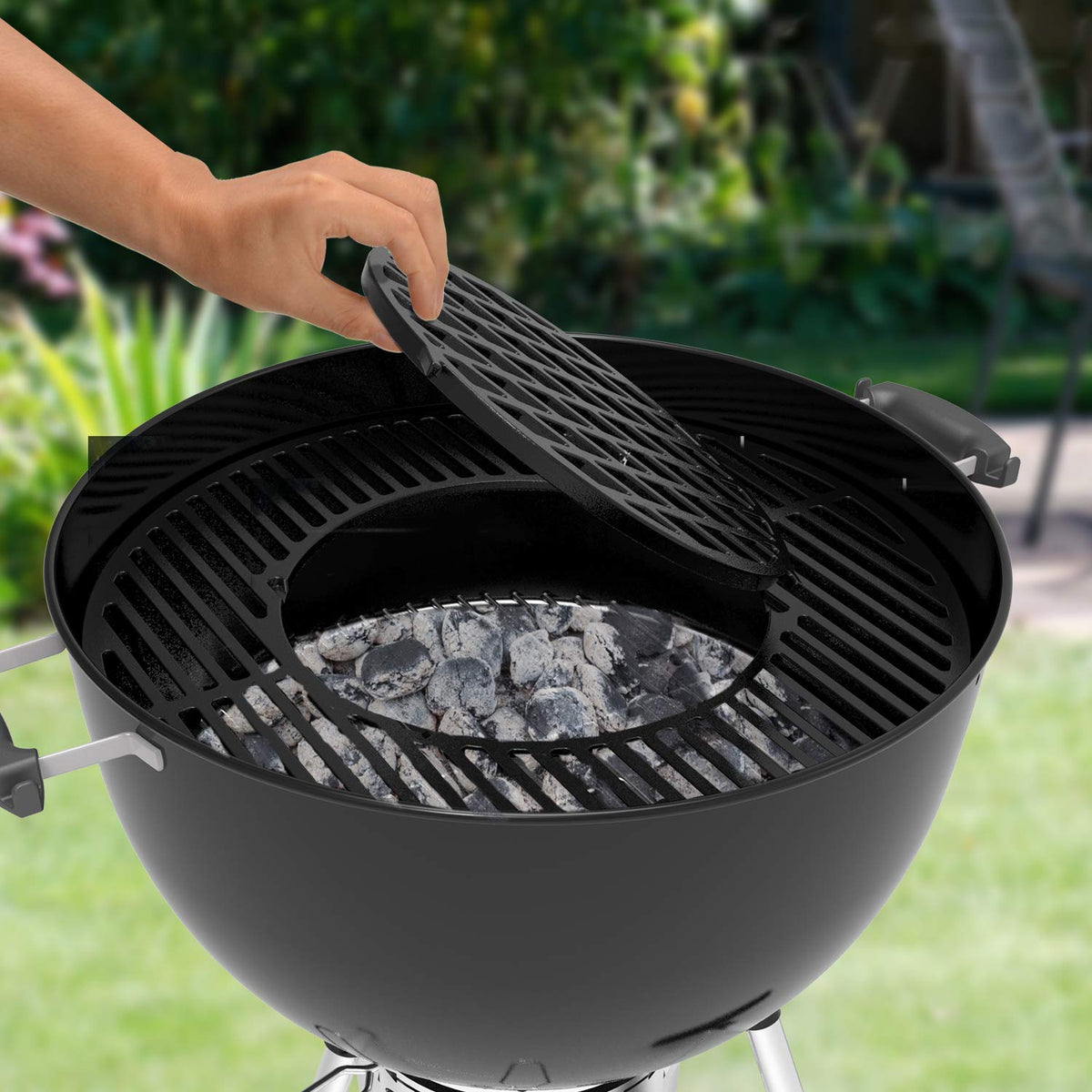 Onlyfire easy-cleanup cast-iron grill accessory