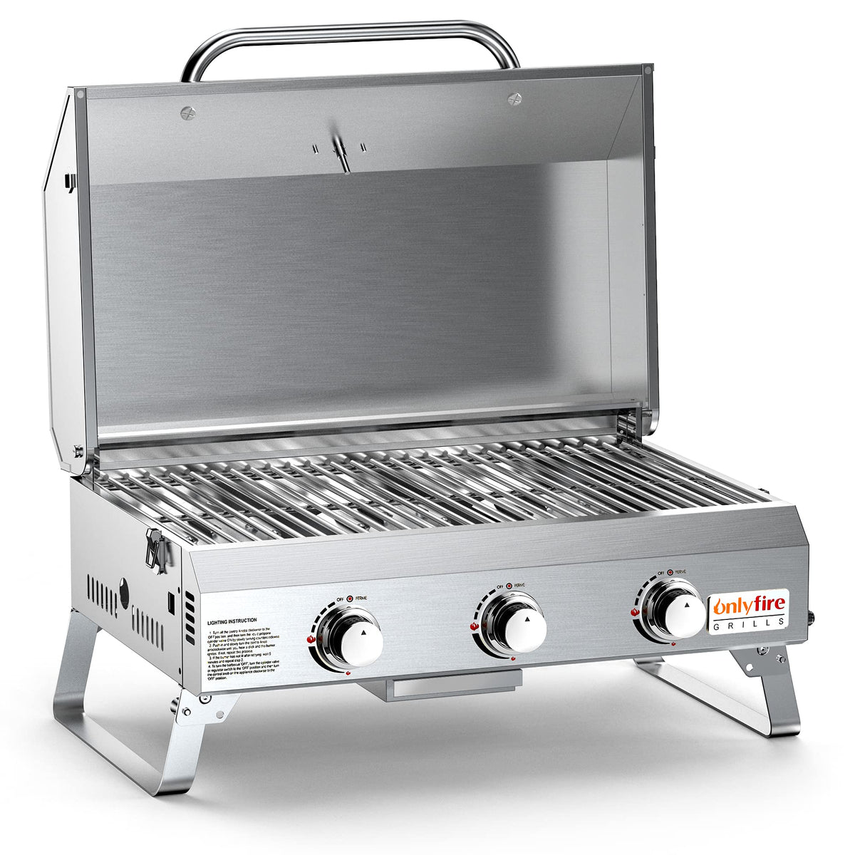 ONLYFIRE GRILLS 286 sq in cooking surface for family meals