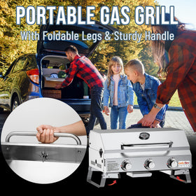ONLYFIRE GRILLS hose and valve included for quick setup and easy cleanup
