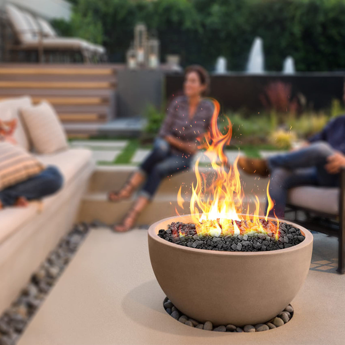 Onlyfire lava rock versatile indoor and outdoor decor