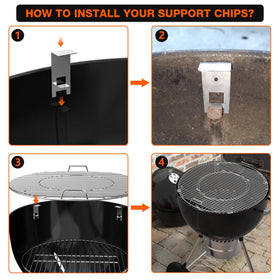 Onlyfire stainless dampers swivel to minimize heat loss.