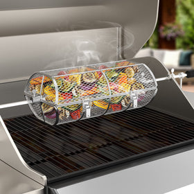 Onlyfire vegetables in basket for even browning