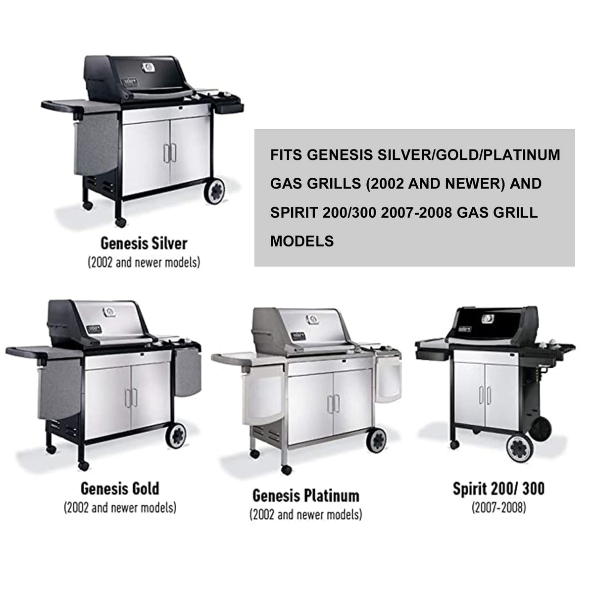 OnlyFire Weber 7510 compatibility guide confirms fit on Genesis and Spirit grills.