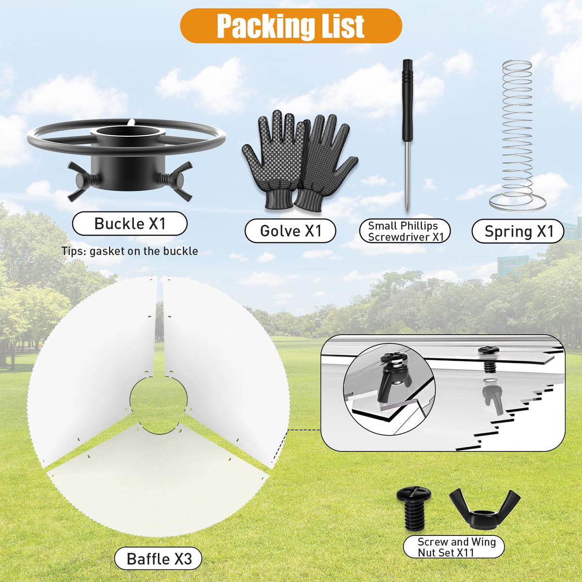 Onlyfly Squirrel Baffle helps save seed and protect feeders.