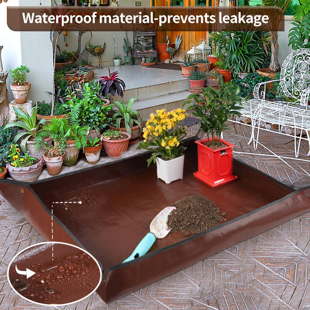 Onlysuki waterproof mat rolled for easy storage and drying