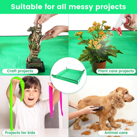 Onlysuki potting mat with waterproof fabric protects furniture during repotting.
