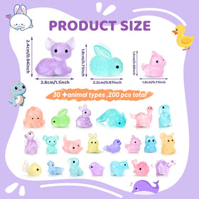 Onsioesd luminous mini animals close-up highlighting glow-ready figures for fairy gardens