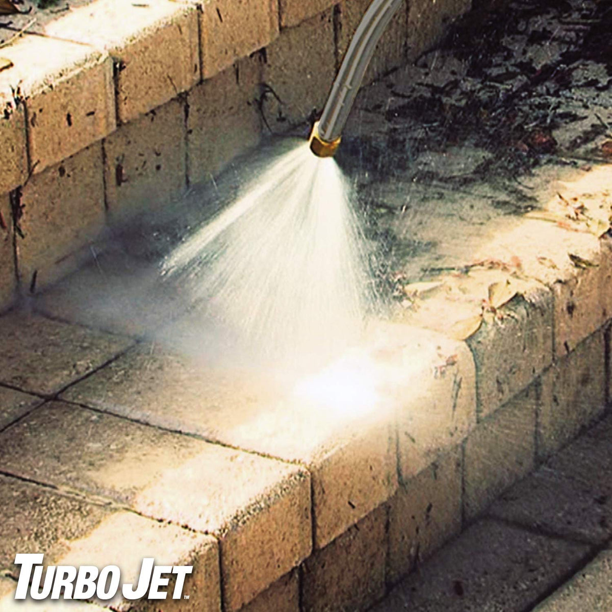Ontel Turbo Jet Power Washer cleaning windows and decks with adjustable pressure