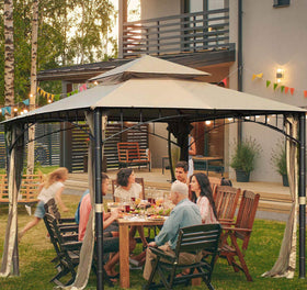 ontheway winds water-repellent fabric for Target Madaga Gazebo protects surfaces in light rain