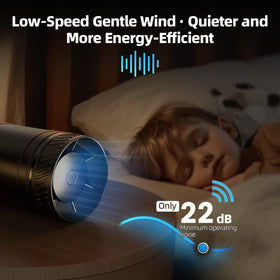 ONVEAN pure copper DC motor delivers durable performance with cooler operation.