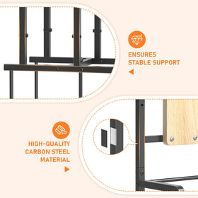 ONWAYHOME retractable hose reel stand is portable for easy repositioning.