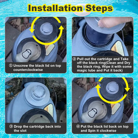 Onylraep Fusion Inground-compatible cartridge fits both inground and above-ground pools