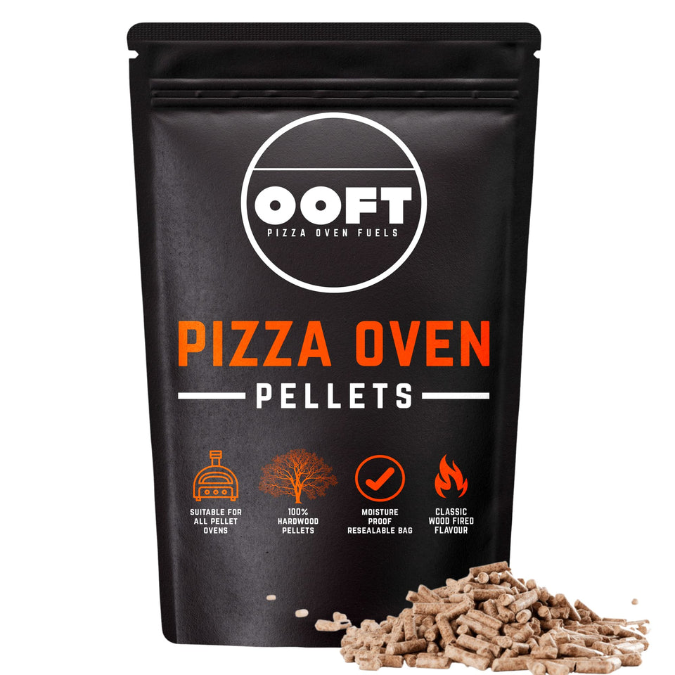 OOFT pizza oven pellets in a 10lb bag deliver consistent heat for perfect crusts.