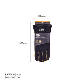 Ooni Grill Gloves leather exterior ensures comfortable wear during long grilling sessions.