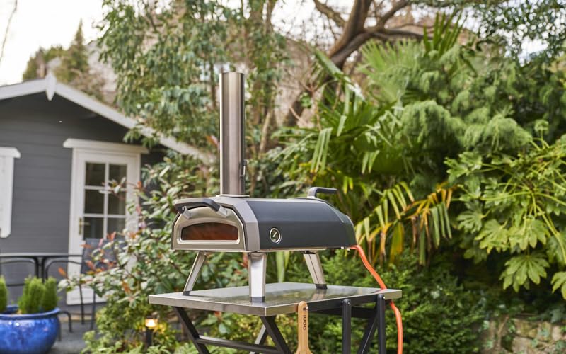 Gas burner kit complements Ooni ovens with dependable heat for pizzas.