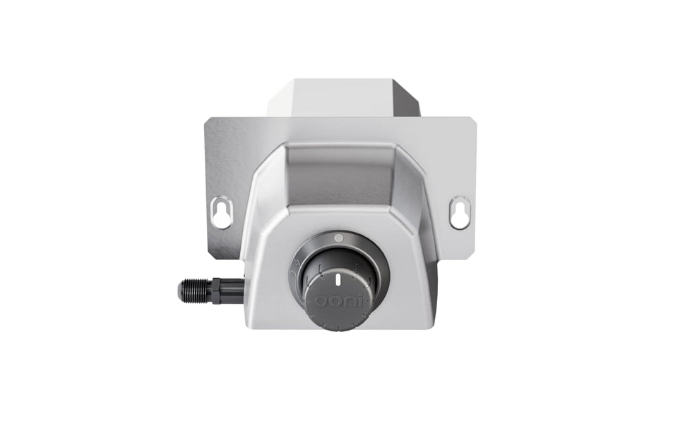 Ooni Karu 2/12G gas burner back attachment ready to convert the oven to gas power.