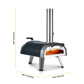 Ooni Karu 2 integrated thermometer for easy doneness checks.