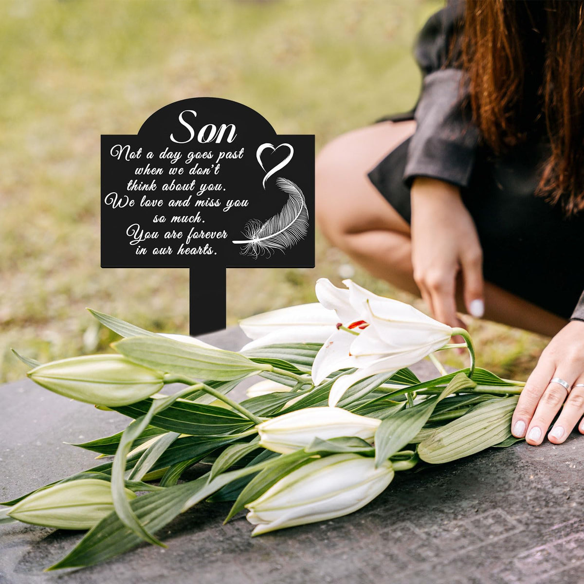Oooct versatile marker suitable for graves, gardens, or yards.