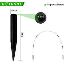 OOTONAT support bases inserted into soil for stable assembly