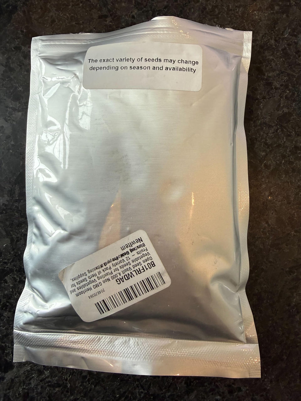 Open Seed Vault flat leaf parsley seed pack for fresh garnish.