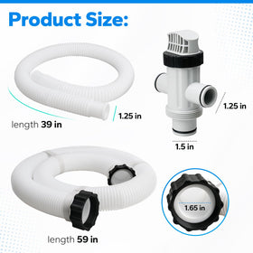 Ophjerg 1.5-inch pool pump hose for smooth water flow