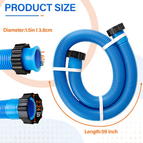 Ophjerg hose with easy end nuts for quick, tool-free installation.