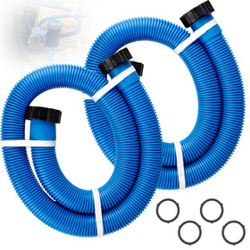 Ophjerg 59-inch pool hose, 1.5-inch diameter, two-pack for Intex pumps, steady water flow.