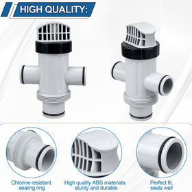 Ophjerg pool system with valve shows streamlined water flow.