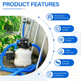 Ophjerg flexible hose easy to maneuver for setup and maintenance with filtration systems.