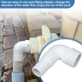 Ophjerg compatibility with 1.25 and 1.5 inch hoses for versatile use.
