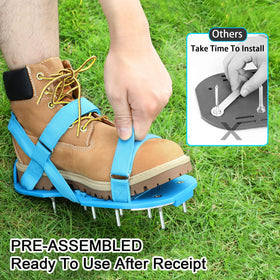 Opmeiro heavy-duty spikes penetrate soil to boost air and moisture.