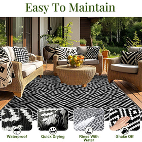 OPPODREAM 5x7ft rug reversible pattern side B provides another stylish option