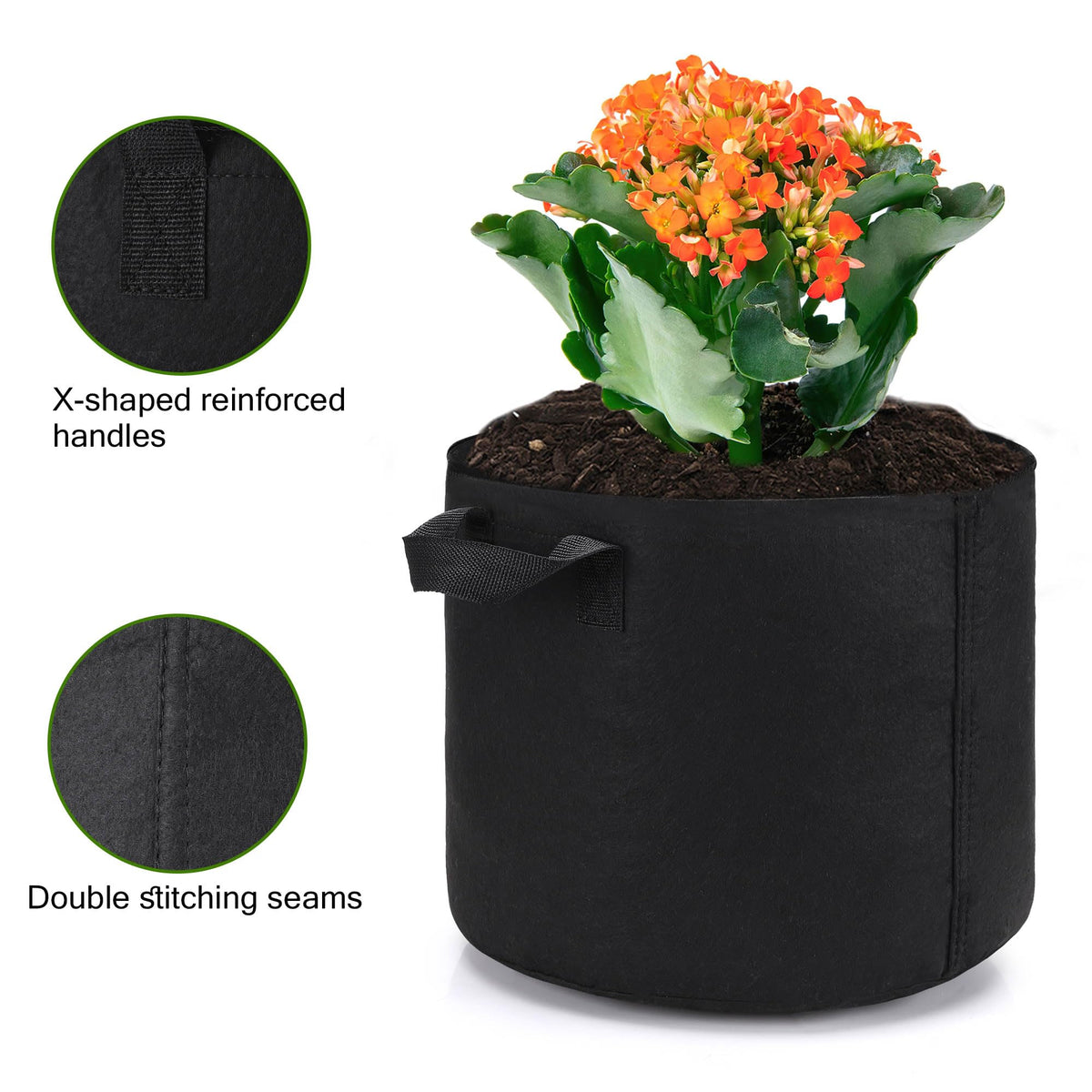 OPPOLIFE heavy-duty aeration fabric with UV resistance and breathable airflow for roots.