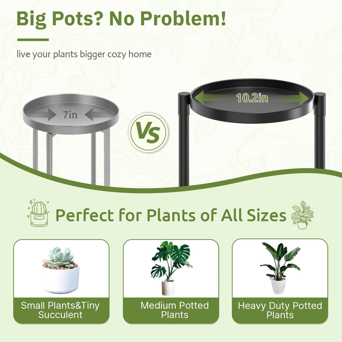 Oppro stand trays show heavy-duty capacity for big pots