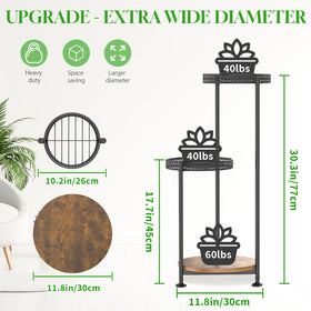 Oppro plant stand drainage trays with hollow design prevent water buildup and keep display tidy