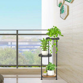 Oppro sturdy triangle frame supports multiple pots with stability