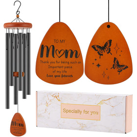 Oprever wind chimes butterfly-design create a soothing outdoor ambience