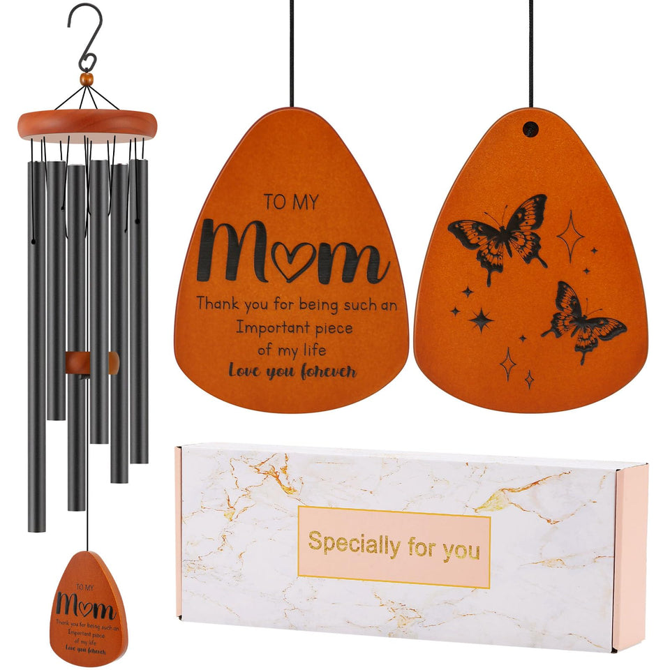 Oprever wind chimes butterfly-design create a soothing outdoor ambience