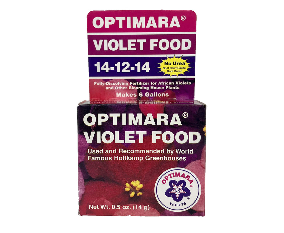 Optiflora Optimara Violet Food package ready for easy bloom feeding.