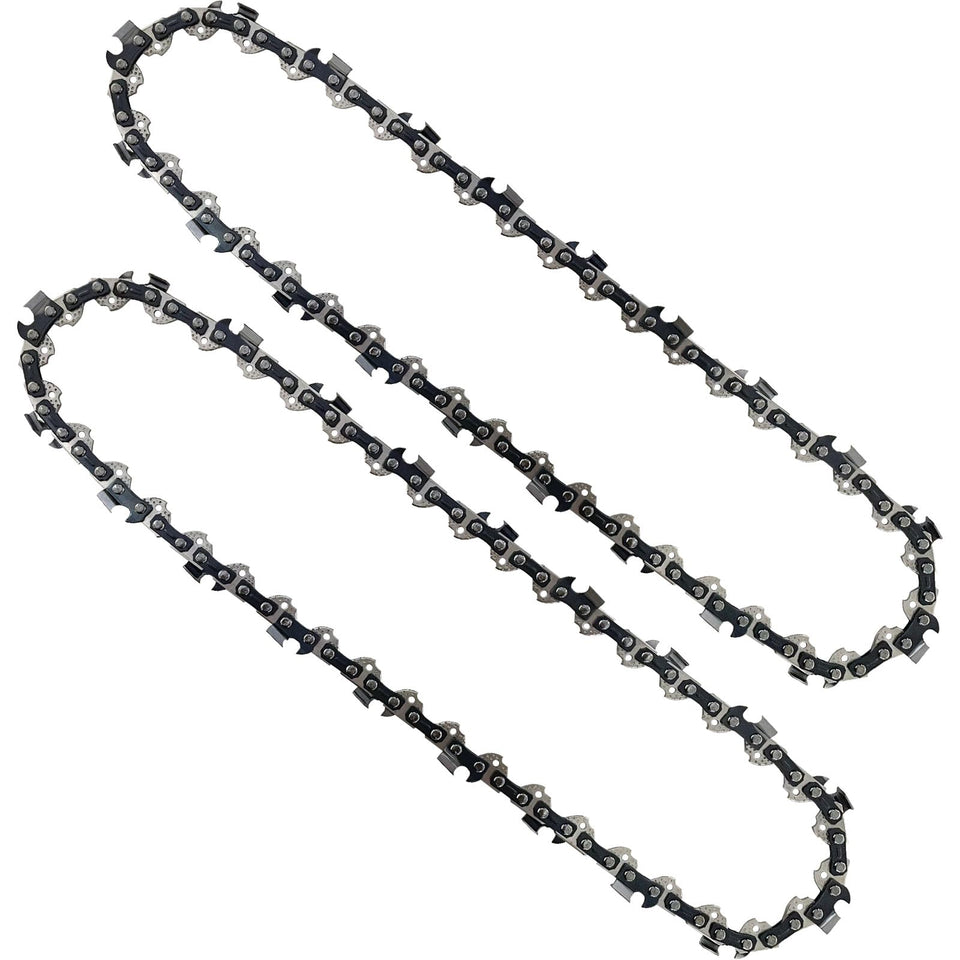 Opuladuo 2pc 10-inch chain for Remington RM1015P closeup highlights sharp teeth for precise cuts