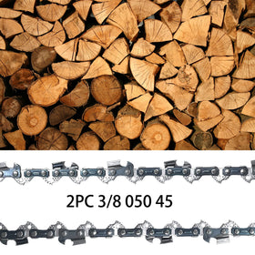 Opuladuo 38inch chainsaw chain with .050 gauge and 45 drive links, rugged build.