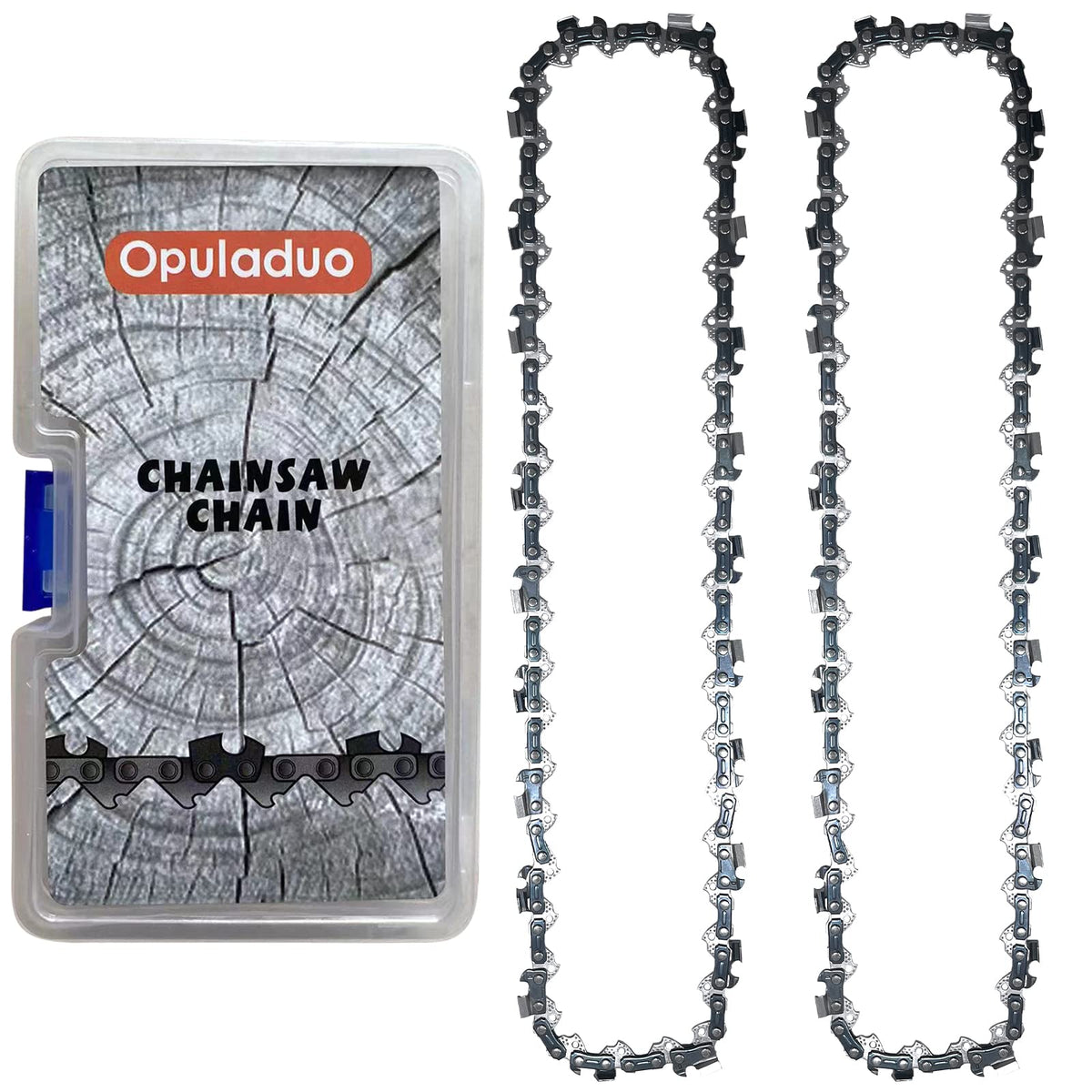 Opuladuo 12inch chainsaw chain showing broad compatibility across brands for versatility.