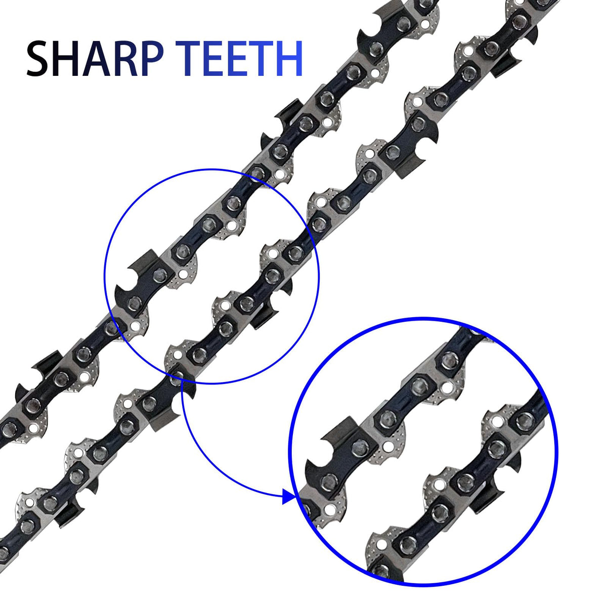 Opuladuo 12-inch chain for Dewalt DCCS620BR installation guide demonstrates easy mounting.