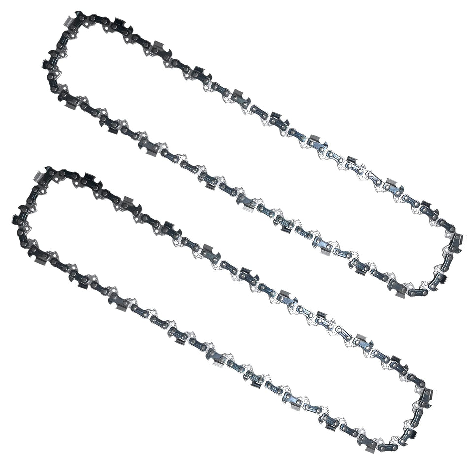 Opuladuo 12inch chainsaw chain on a Greenworks 40V saw, precise cuts and reliable performance.