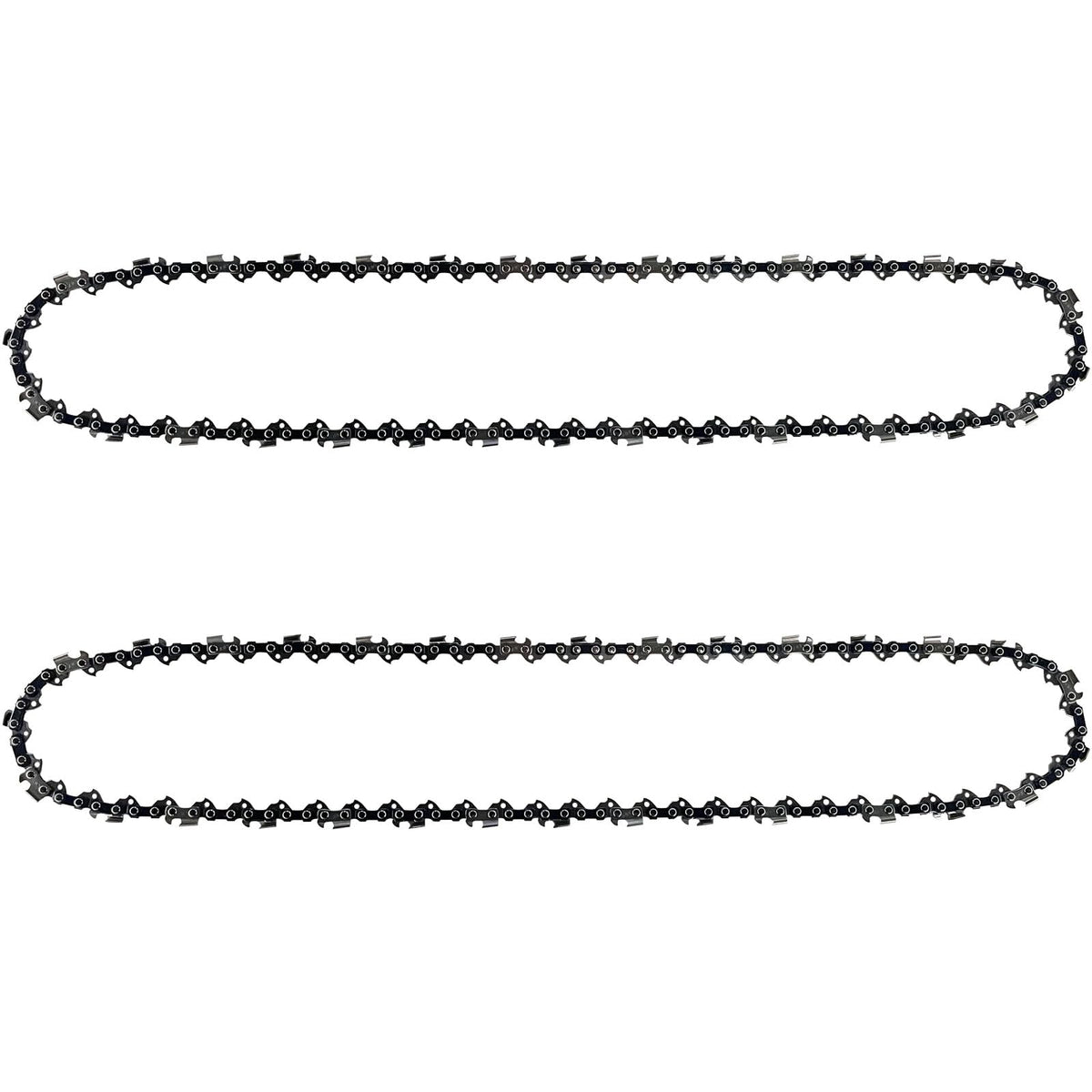 Close-up of Opuladuo 18-inch replacement chain highlighting sharp teeth and build quality.
