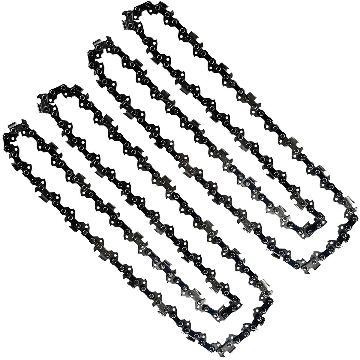 Opuladuo 18-inch replacement chain compatible with Greenworks 20332 on a saw in use.