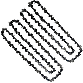 Opuladuo 18-inch replacement chain compatible with Greenworks 20332 on a saw in use.