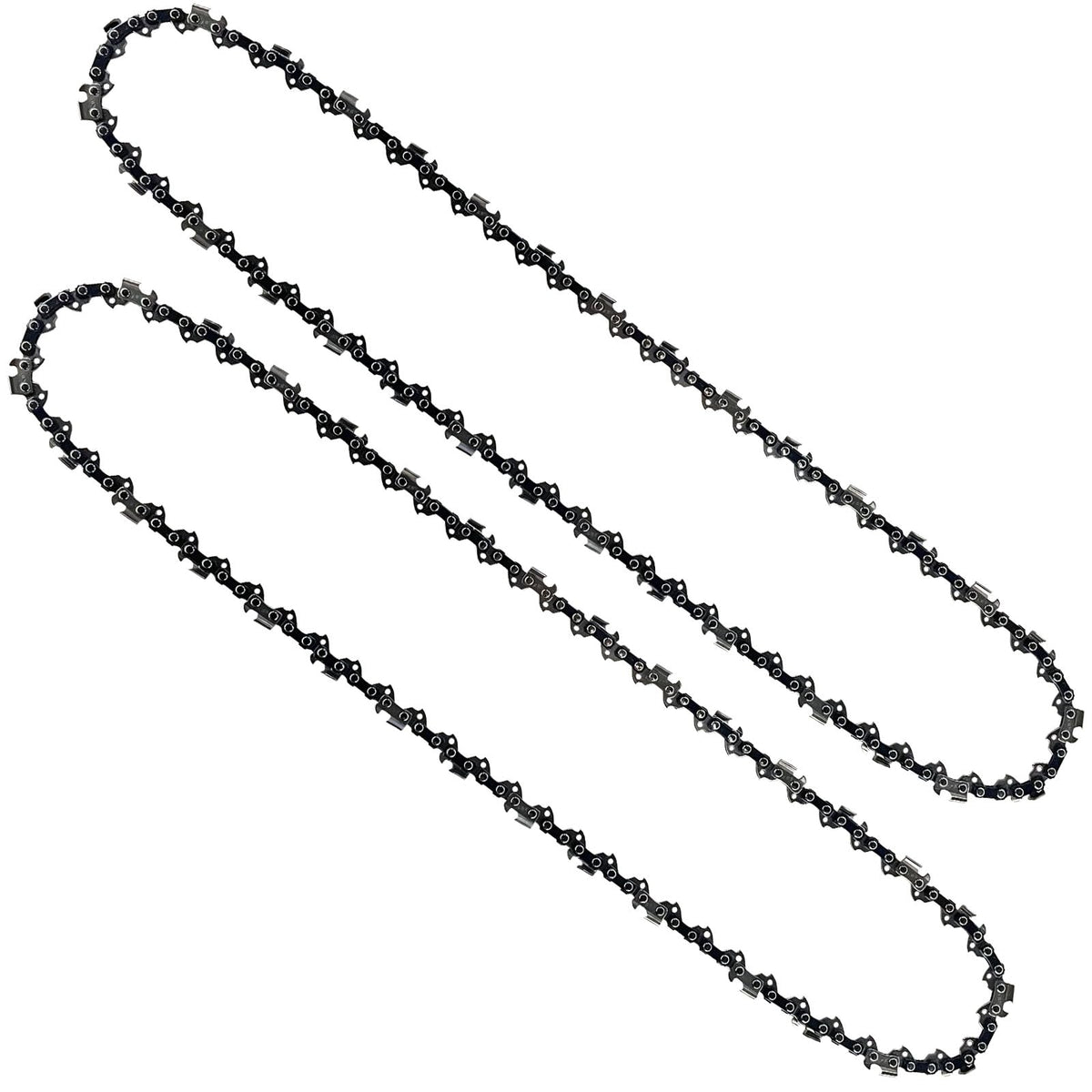 Opuladuo 18-inch replacement chain mounted on Greenworks GCS80420 for clean cuts.