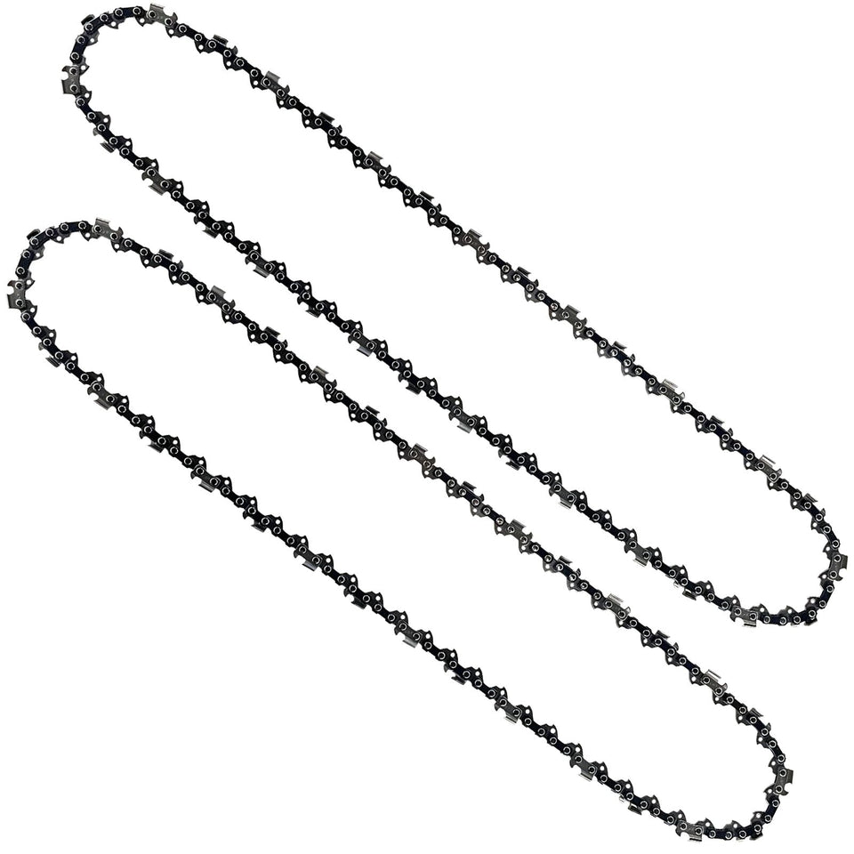 Opuladuo 18-inch replacement chain mounted on Greenworks GCS80420 for clean cuts.