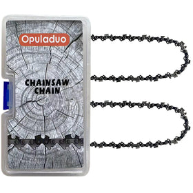 Opuladuo 18-inch chain mounted on a Greenworks saw during yard work.